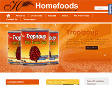 Tablet Screenshot of homefoodsghana.com